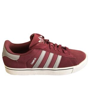 Adidas red  and Gray Campus Sneakers